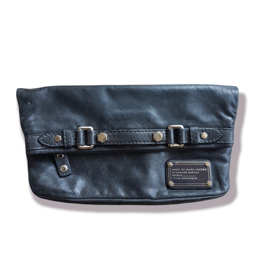 Marc By Marc Jacobs Black leather clutch vintage